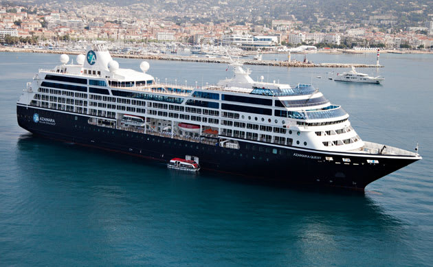 The Azamara Quest, one of three ships in the Azamara Club Cruises fleet.